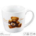 Caneca nova de China do osso do projeto do urso &amp;